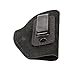 Made in USA Suede Leather Concealed Carry Holster | Compatible with Glock 42 & 43 | Sig Sauer P365 | Springfield Hellcat | Ruger LC9, LC9s | The Ultimate Suede IWB Holsters | Standard Black Right Hand