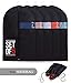 Garment Bags with Shoe Bag - Breathable Garment Bag Covers Set of 5 for Suit Carriers, Dresses, Linens, Storage or Travel - Suit Bag with Clear Window