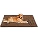 PUPTECK Super Absorbent Dog Doormat - Non Skid Microfiber Pet Door Runner Mat Brown XL