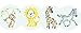 Designer Stencils C787 Jungle Animals Cookie, Beige/Semi-Transparent