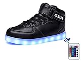 SLEVEL 16 Colors LED Light Up Shoes With Remote Flashing Sneakers for Kids Boys Girls