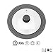 Cleverona Clever Lid, Universal Pot and Pan Lid, Medium fits 7, 8 and 8.5 inch Pans, Dark Grey