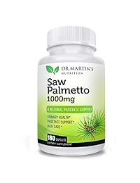 Palmeto de sierra superresistente, suplemento de salud de 180 cápsulas de próstata, extracto y...