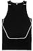 LANBAOSI Men's Breathable Sport Vest Sleeveless Compression Tank Top Black Large