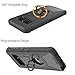 Galaxy Note 8 Case,DUEDUE Ring Kickstand Belt Clip Holster,Shockproof Heavy Duty Hybrid Hard PC Soft Silicone Full Body Rugged Protective Case for Samsung Galaxy Note 8,Black