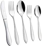 Royal Stainless Steel Mirror Polished Flatware Set (20-Pieces)