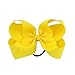 20 Pcs 6 or 8 Inch Large Solid Bow Hairpin Girls Bows With Rope or Clip Hair Bows (658)