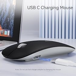 Uiosmuph G11 Wireless Mouse, USB C Rechargeable