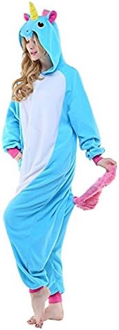 NEWCOSPIAY Newcosplay Adult Anime Unisex Unicorn Pyjamas Halloween Onesie Costume