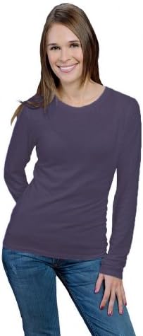 ONNO Women's Long Sleeve Bamboo T-Shirt XL Dirty Purple