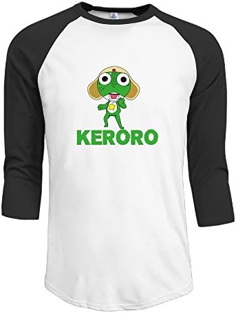 Keroro Men's 3/4 Sleeve Cotton Baseball Tee Shirts