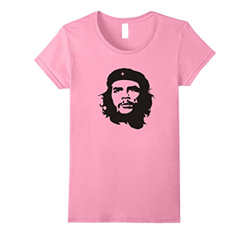 Womens Pink Che Guevara Revolution Memorabilia Short Sleeve Shirt Medium Pink