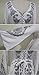 R.Vivimos Womens V Neck Bell Sleeve Vintage Floral Embroidered High Low Long Dresses Medium White