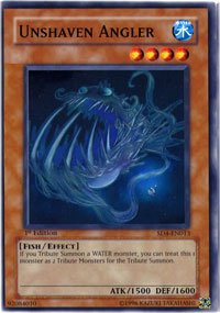 YuGiOh Fury from the Deep Structure Deck Unshaven Angler SD4-EN013 Common [Toy]