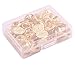 Shapenty Brass Butterfly Clutch Metal Uniform Badge Pin Backs Keepers Replacement Tie Tack Lapel Pin Backing Holder Clasp (Gold, 50PCS)