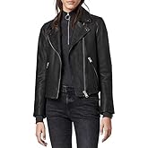 JOUJOU womens Vegan Leather Moto Jacket With Vented Back, Stylish & Trendy Coat