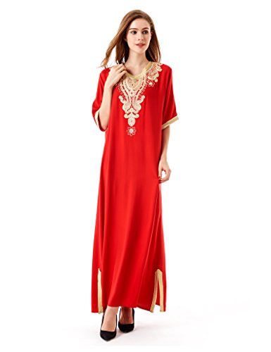Muslim dress abaya kaftan dubai dress for women Islamic clothing rayon gown...