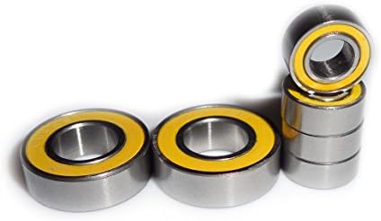 Axial SCX10 Transmission Sealed Bearing Kit (6) (Yellow)
