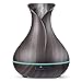 NEXGADGET 400ml BPA Free Ultrasonic Aromatherapy Essential Oil Diffuser - Cool Mist Humidifier for Home,Office,Spa&More - Wood Grain