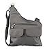 Travelon Anti-Theft Cross-Body Bag, Two Pocket (Pewter)