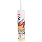 3M Fire Barrier Sealant CP 25WB+, Red Color, 10.1 fl oz Cartridge | One-Component, Gun-Grade, Latex-Based, Intumescent Material