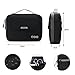 BAGSMART Universal Travel Cable Organizer Electronics Accessories Carry Bag for 9.7 inch iPad, Kindle, Power Adapter, Black+Grey