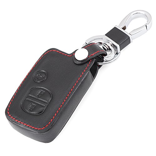 Car leather bag remote control car keychain key cover case for to…
