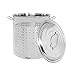 CONCORD Stainless Steel Stock Pot w/Steamer Basket. Cookware great for boiling and steaming (60 Quart)