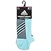 adidas Women's Superlite Stripe No Show Socks (3-Pair), Clear Aqua/Bold Onix/White, Medium