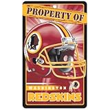 NFL Washington Redskins Champ/Prop of Sign, 7.25 x 12