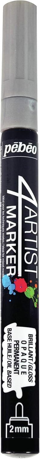 Pebeo 4Artist Silver Marker - 2mm, Round