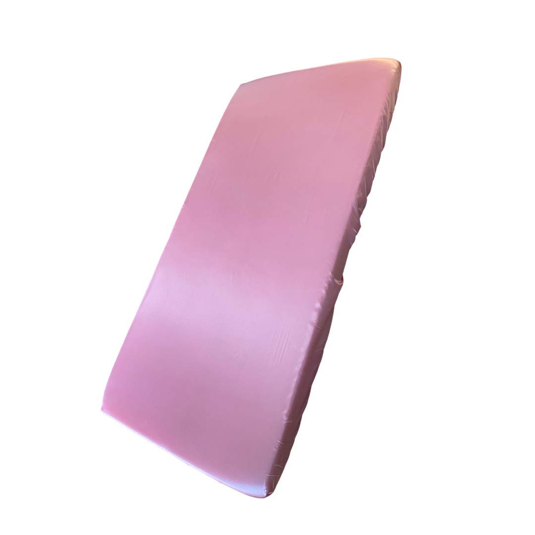 Mane by Tim & TAM Satin COTBED Fitted Sheet (Pink)