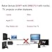HDMI to VGA Cable, eBerry HDMI Male to VGA Male D-SUB 15 Pin M/M Connector Adapter Cable Cord Transmitter (NO SIGNAL CONVERSION FUNCTION), One-way Transmission from HDMI to VGA - 6ft/1.8m Black