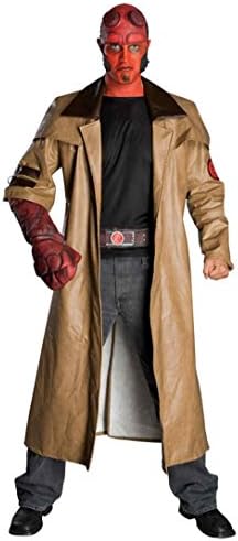 UHC Men's Hand Makeup Headpiece Complete Hellboy Theme Party Costume