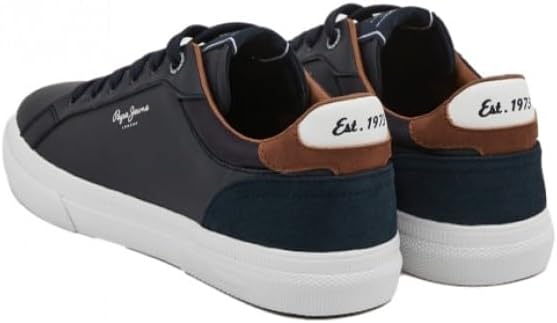 PMS30839 Zapatillas para Hombres, en Color Marino, cómodas, Cordones y Piso de Goma Antideslizante Hombre Zapatillas Marino 42 — foto 5 de 7