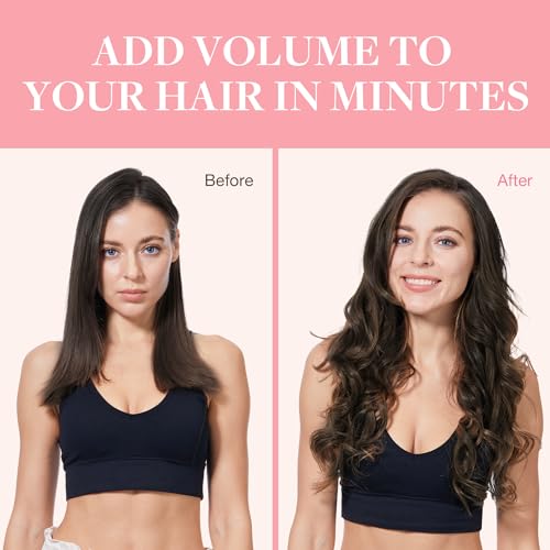 GOO GOO Clip in Extensions Natural Hair 7pcs 120g 40cm Light Dark Brown Natural Hair Extensions
