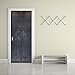 Fymural 3D Door Wall Mural Wallpaper Stickers-Old Wooden Door Self-Adhesive Vinyl Removable Art Door Decals 30.3x78.7