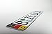 German Euro Plate with German Flag & Coat of Arms - Random Characters