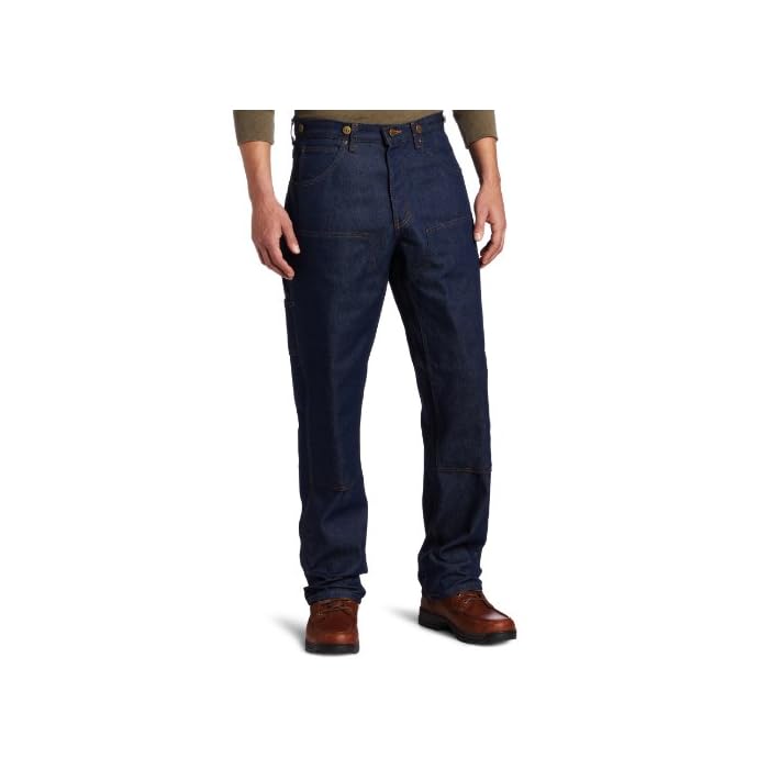 key double front logger jeans