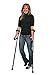 in-Motion Forearm Crutches | Spring Assist | Ergonomic Handles | Articulating Tips | Size Tall (4'9