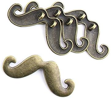 150 Pieces Jewelry Making Charms Beard Mustache findings craft lots necklace bronze