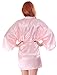 Simplicity Short Kimono Robe Women's Silk Satin Bathrobe Sleepwear