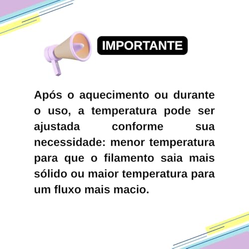 Caneta 3D com LCD, Inclui Filamentos Coloridos, Brinquedo Educativo | para Desenho e Criação Artística Para Adultos e Crianças, Cabo USB incluso - Produto Premium