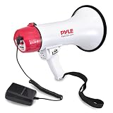 Pyle Bluetooth Bullhorn PA Megaphone - iPhone Megaphone Speaker with Wired Microphone, Siren Alarm Mode, MP3/USB/SD Readers - PMP42BT_0