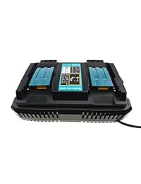 JANR   Cargador de batería 2 en 1 DC18RD DC18RC DC18SF doble puerto 14,4   18 V para Makita dos BL1830 1850 BL1830 BL1840 BL1850B BL1820 BL1815 BL1840B (1,5 A, 3 A, 4 A, 5 A)