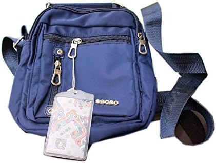 Nylon Waterproof Blue Messenger Bag for Men and Women