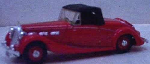 Dinky 17 1939 Triumph Dolomite - Red - Convertible - 1:43 Scale - Diecast - Special Edition