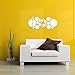 DIY Mirror Wall Sticker Silver 30 Pcs SOLEDI Wall Decal Decor Modern Cute Plastic Polka Dot Art For Living Room Bedroom Office Home Decoraction