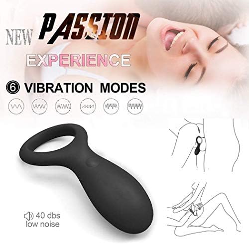 Wearable Rechargeable100% Waterproof 6 Modes Continuous Happiness Masseging Rings