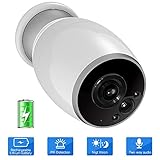 SDETER Wireless Camera, Battery Powered 720P WiFi Outdoor Security Cameras, Waterproof PIR Motion Detection, Night Vision, Cloud Service Long Standby